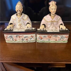 Elegant Asian-Inspired Figurine Set